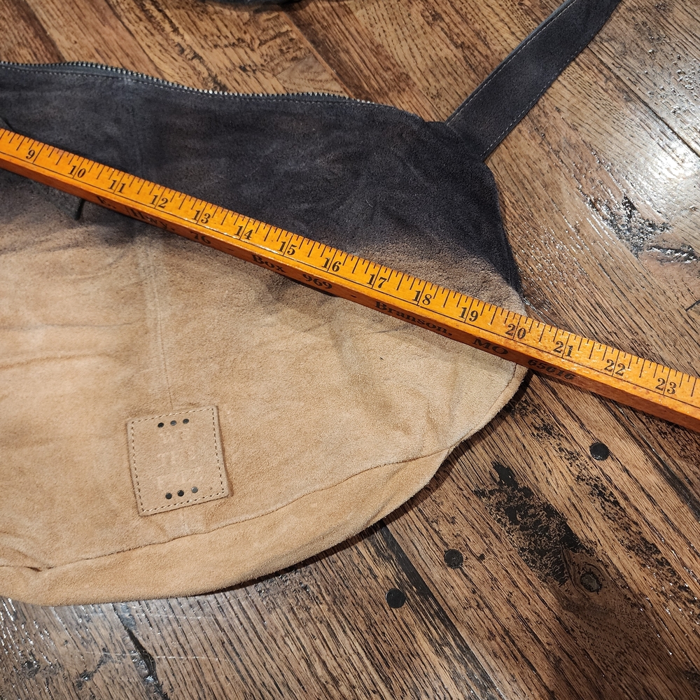 We The Free Ombre Brown to Black 100% Leather Crossbody Bag - Picture 3 of 13
